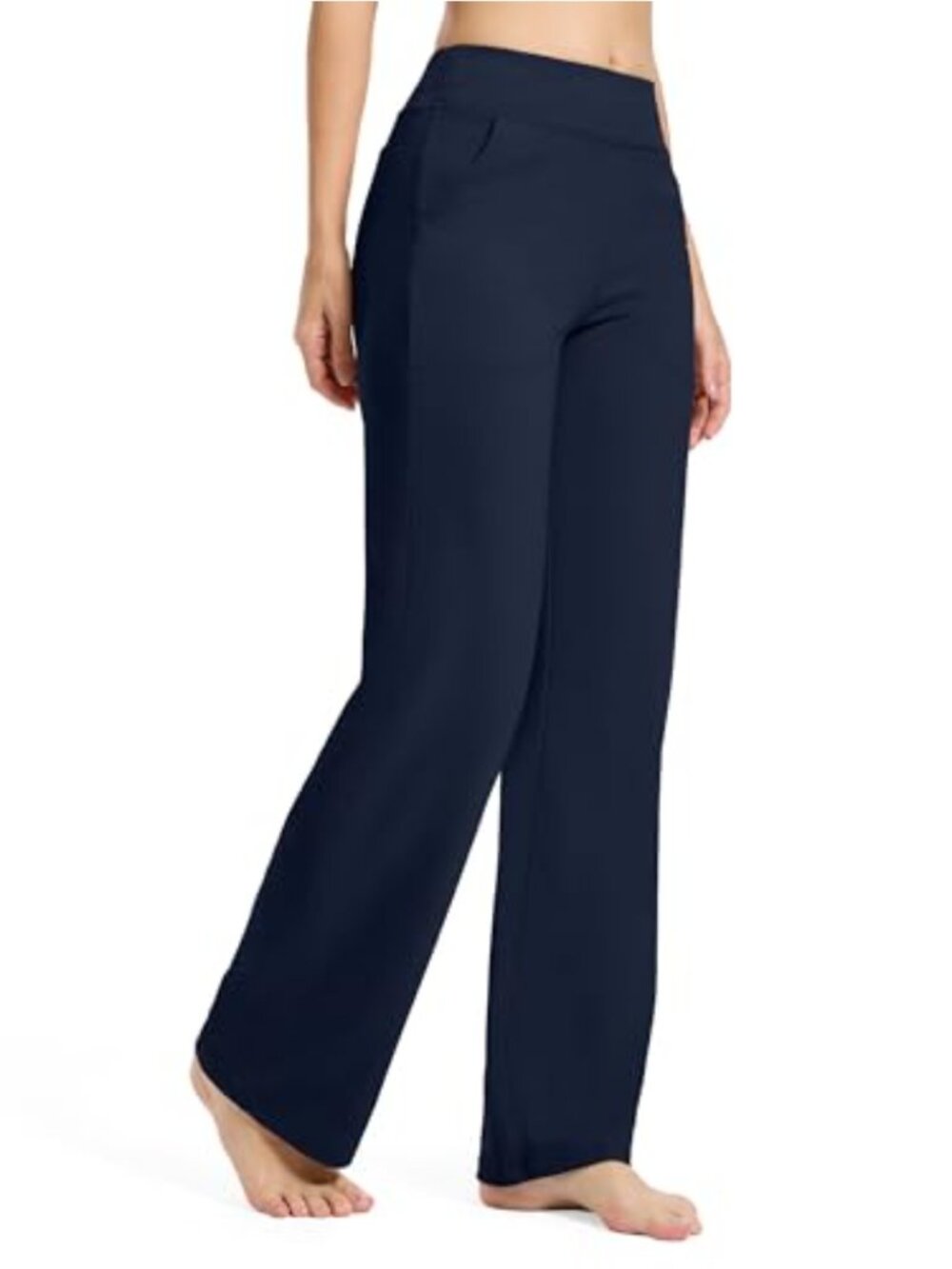 Tall Women's Wide Leg Yoga Pants High Waist Stretch Lounge Sweatpants Pockets